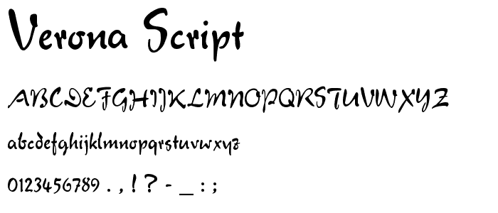 Verona Script font